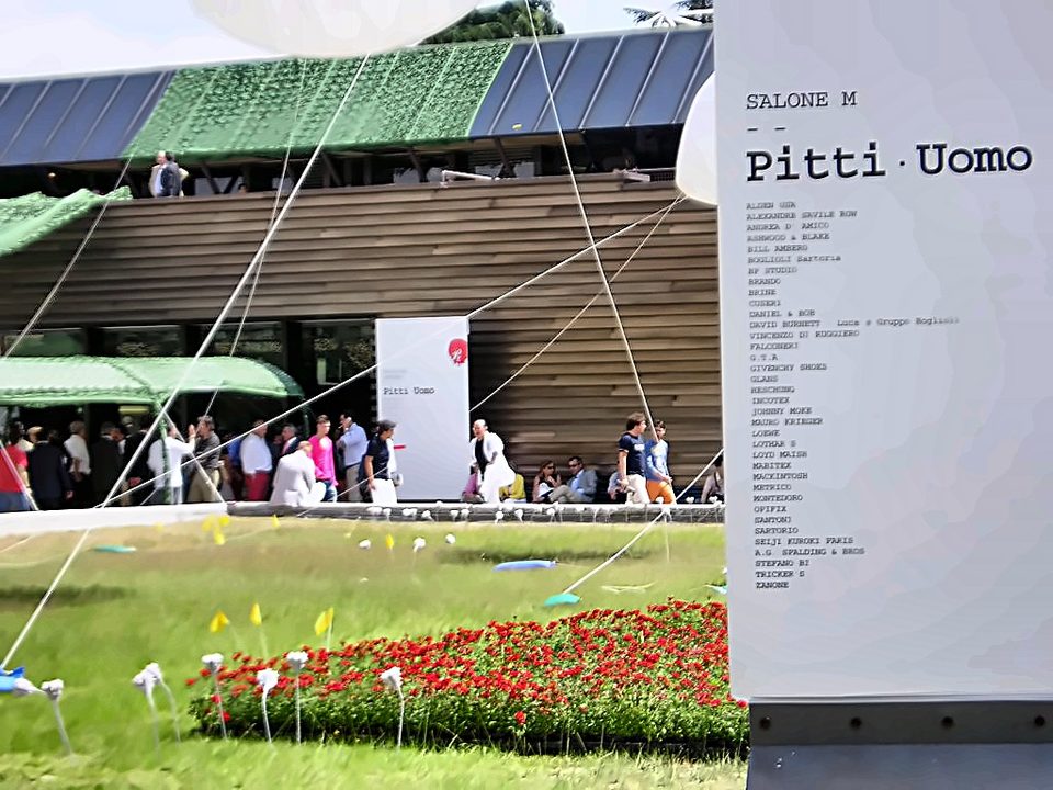 L'ingresso del salone Pitti Uomo